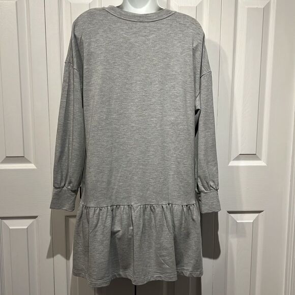 Smash + Tess Grey Essential Mini Sweat Dress‎ Size S - Picture 7 of 13